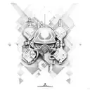 steampunk valve tattoo design idea