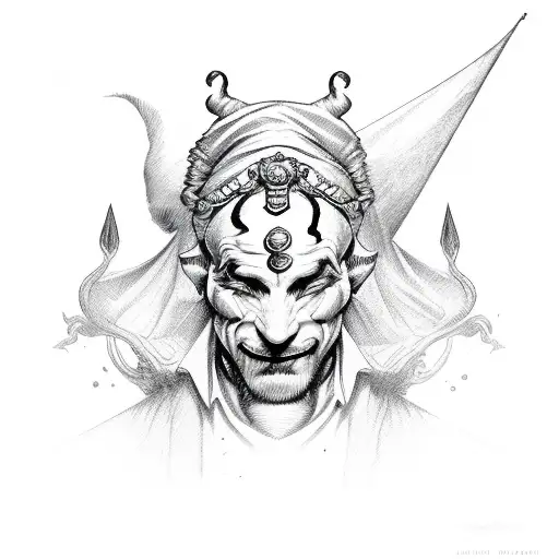 jester  tattoo design idea