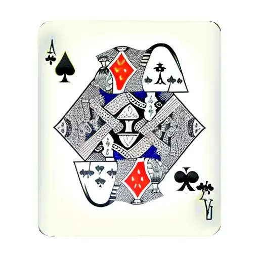 Playing cards, three of spades, seven of spades, ace of spades. Framed by clover inflorescences, including three three-l tattoo design idea