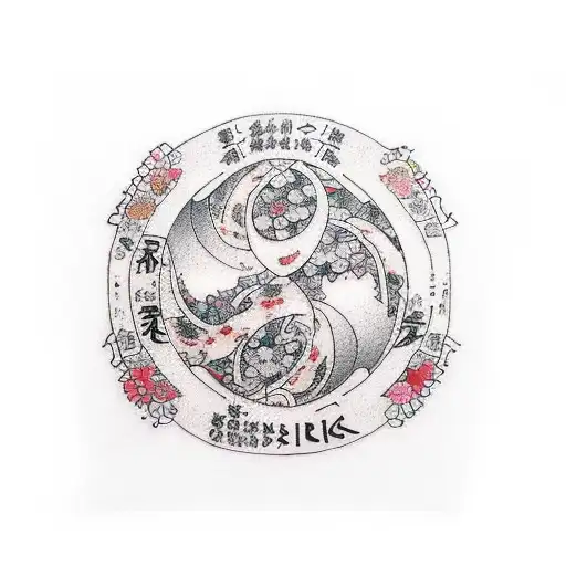 the text ikigai in japaneese writing  tattoo design idea