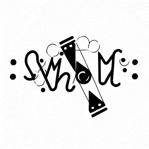 Morse code M M M H O  tattoo design idea
