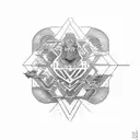 Strange Deja Vu tattoo design idea