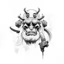 hellboy tattoo design idea