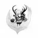 hellboy tattoo design idea