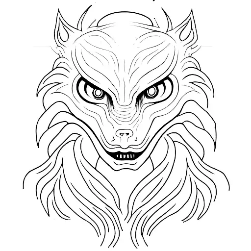 skinwalker tattoo design idea