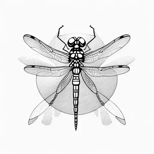 Dragonfly tattoo design idea