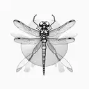 Dragonfly tattoo design idea