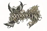 Brooklyn script tattoo tattoo design idea