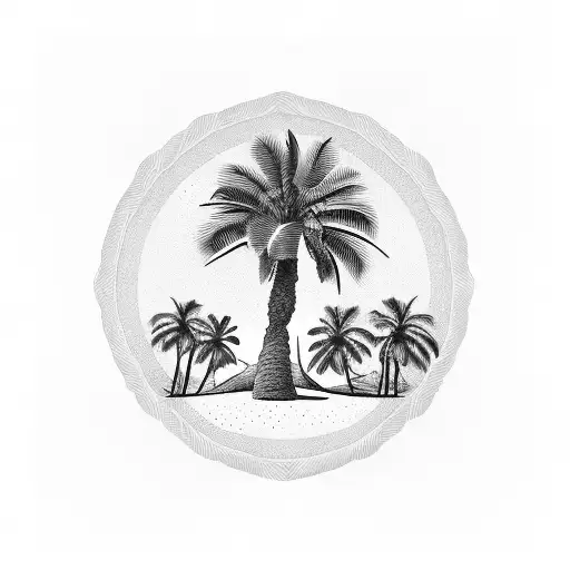 Palm Tree tattoo design idea
