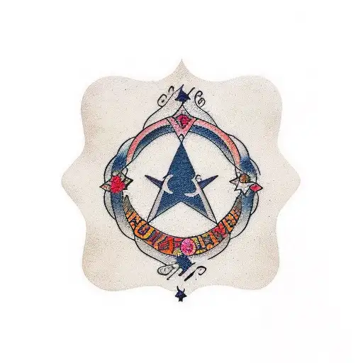 the word "four" in arabic tattoo design idea