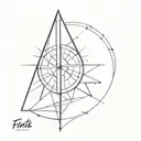 sundial tattoo design idea