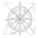 sundial tattoo design idea