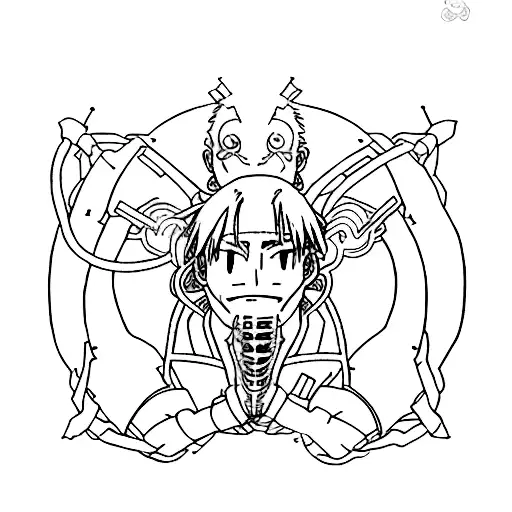 tatuagem fullmetal alchemist simbulo de transmutação humana com a data 08 jun 1960 tattoo design idea