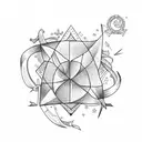 nautical star tattoo design idea