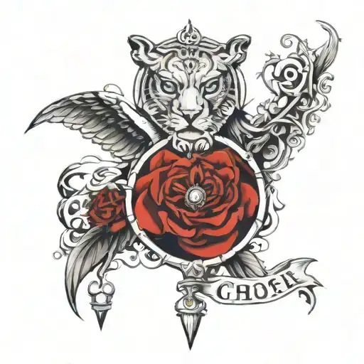 Chosen One words tattoo design idea
