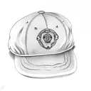 baseball cap tattoo design idea