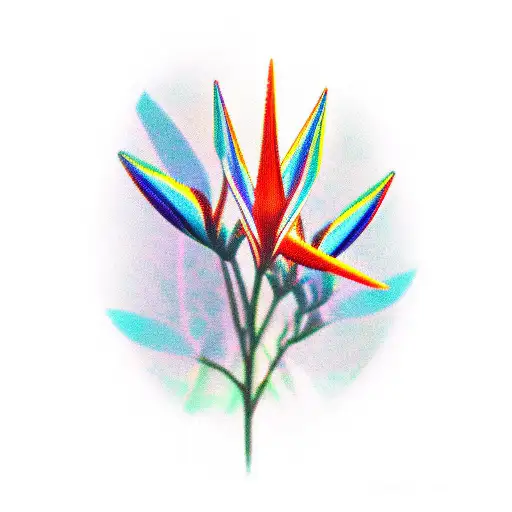 strelitzia tattoo design idea