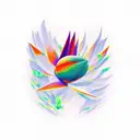 strelitzia tattoo design idea