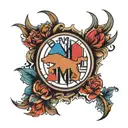 BMW M logo tattoo design idea