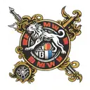 BMW M logo tattoo design idea