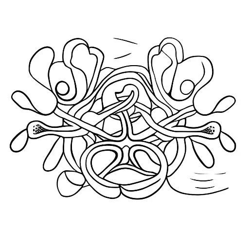 mar conchas tattoo design idea