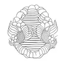 mar conchas tattoo design idea