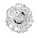 mar conchas tattoo design idea
