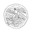 mar conchas tattoo design idea
