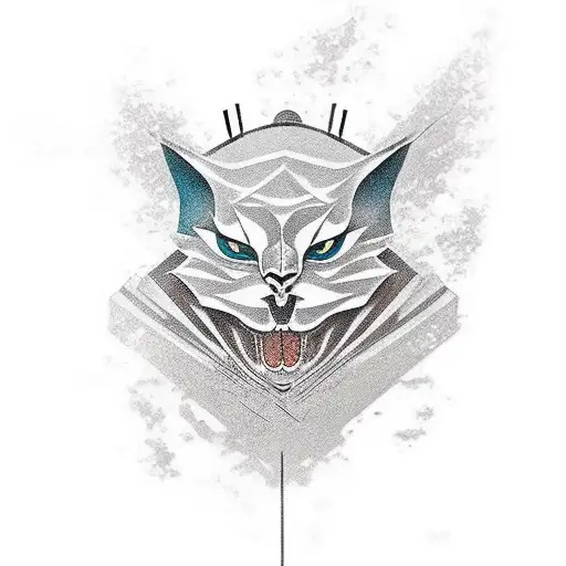 minimalistic japanese piece, thyat is symetrical on both my shoulders and runs up my neck but stops a bit before ears tattoo design idea