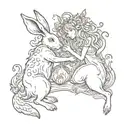 Gemini, self harm, polycystic ovary syndrome, eating disorder, sexual assault, rabbit, fire tattoo design idea