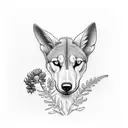 lupine, bluebonnet, sea heather and California poppies in a ring tattoo design idea