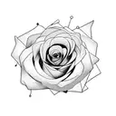  roses tattoo design idea