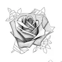  roses tattoo design idea