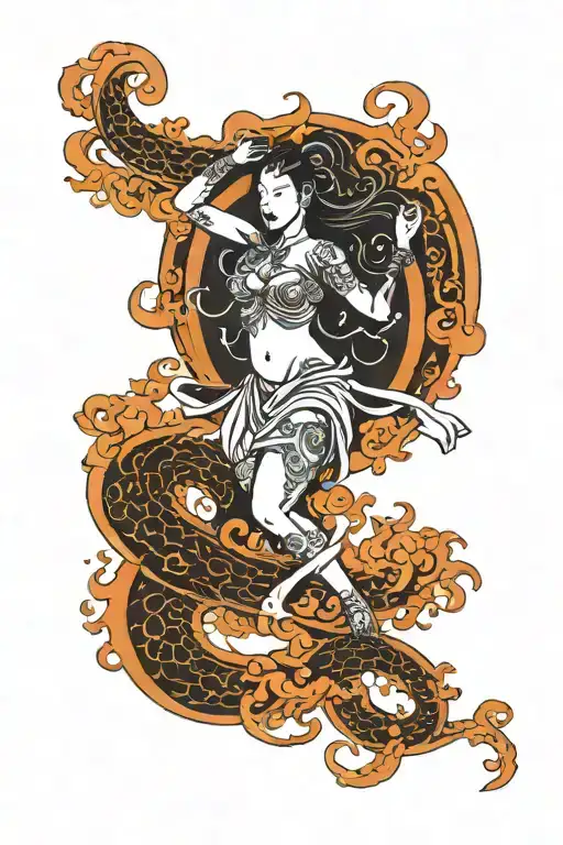 Simple Aquarius sun, Aries moon, libra rising zodiac tattoo design idea