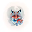 Fox tattoo design idea