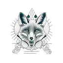 Fox tattoo design idea
