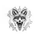 Fox tattoo design idea