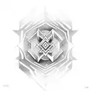 name tattoo: VISHAL in which v triangle & s $ sign tattoo design idea