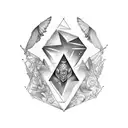 name tattoo: VISHAL in which v triangle & s $ sign tattoo design idea