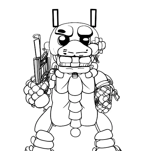 five nights at freddy bonnie tattoo design idea