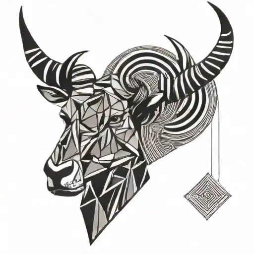 eland horns  tattoo design idea