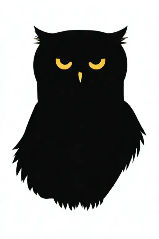 realistic owl surrounded by geometric sphere tattoo design idea