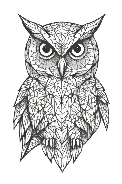 Owl tattoo design idea