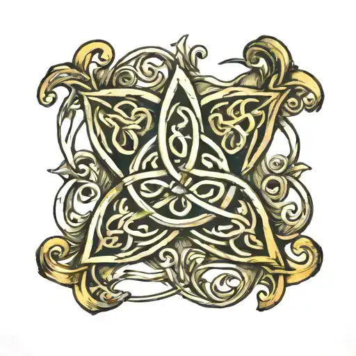 Celtic Trinity Knot tattoo design idea