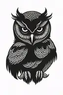 Owl tattoo design idea