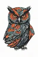 Owl tattoo design idea