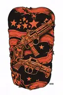 tattered and torn 2nd amendment flag tattoo design idea