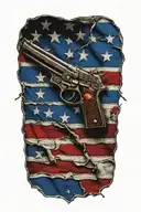 tattered and torn 2nd amendment flag tattoo design idea