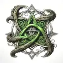 celtic trinity knot tattoo design idea