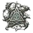 celtic trinity knot tattoo design idea